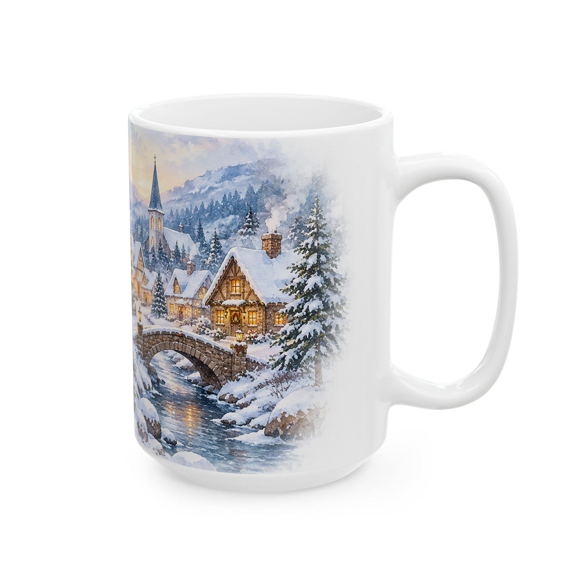 Winter Village Christmas Mug