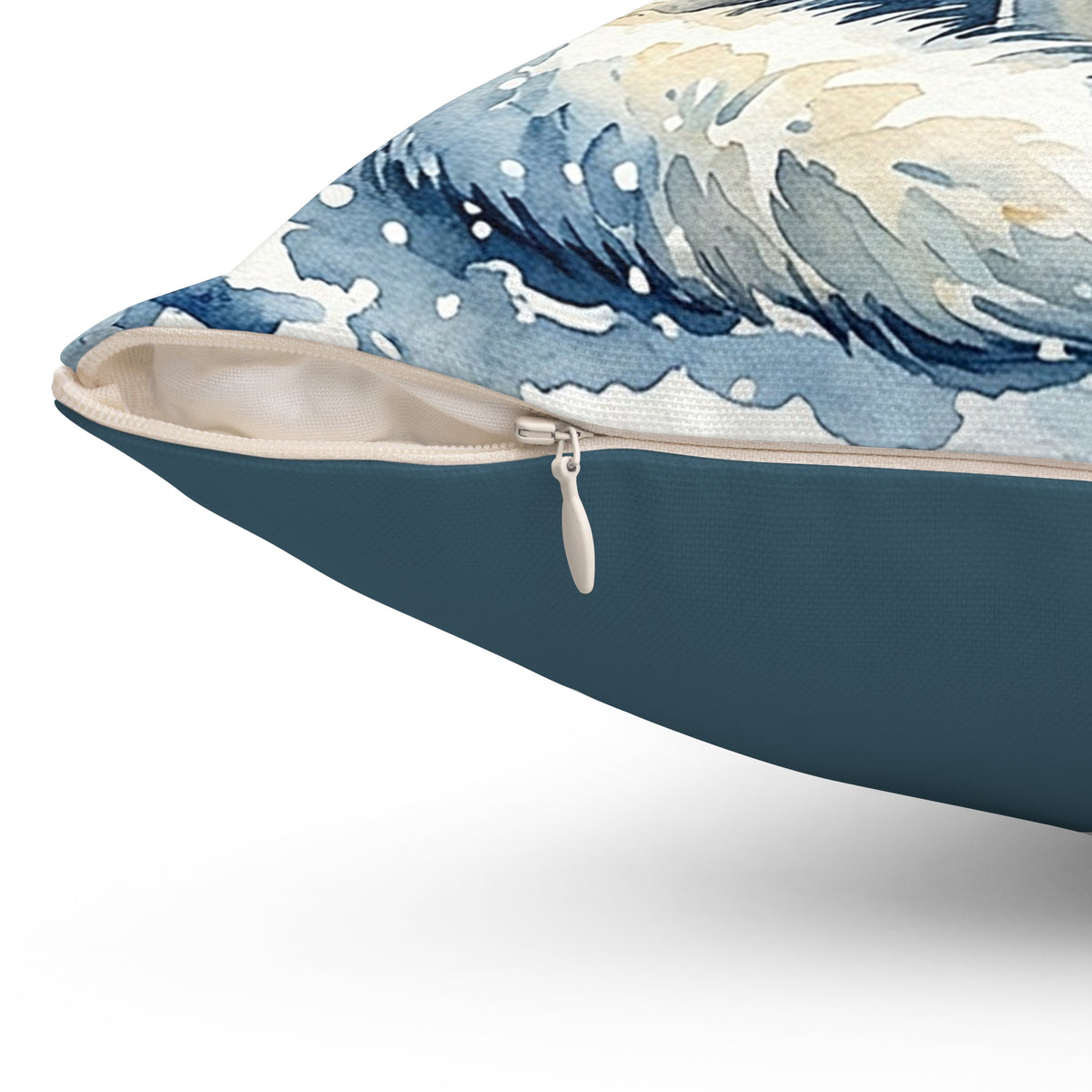 Winter Fox Square Pillow