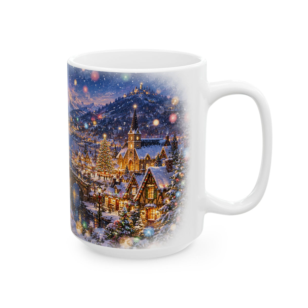 Winter Village Christmas Ceramic Mug
