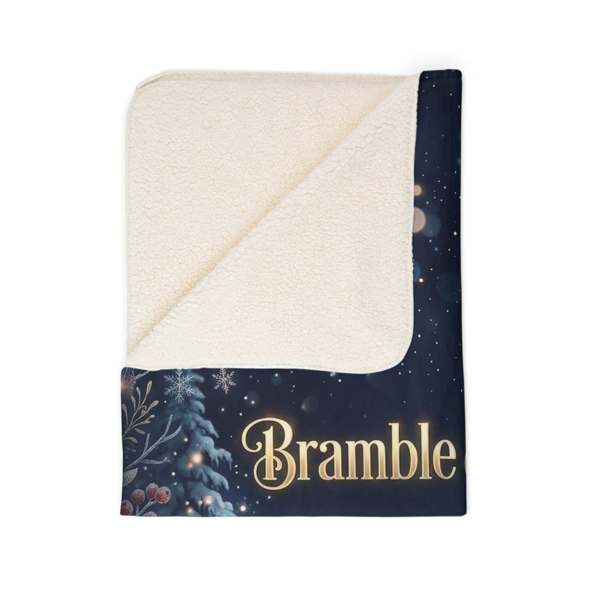 Brambel & Bokeh Enchanted Forest Fleece Sherpa Blanket