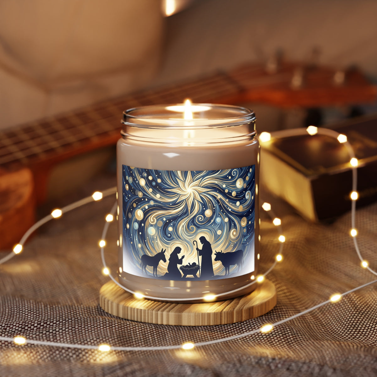 Nativity Under the Starry Sky Scented Soy Candle