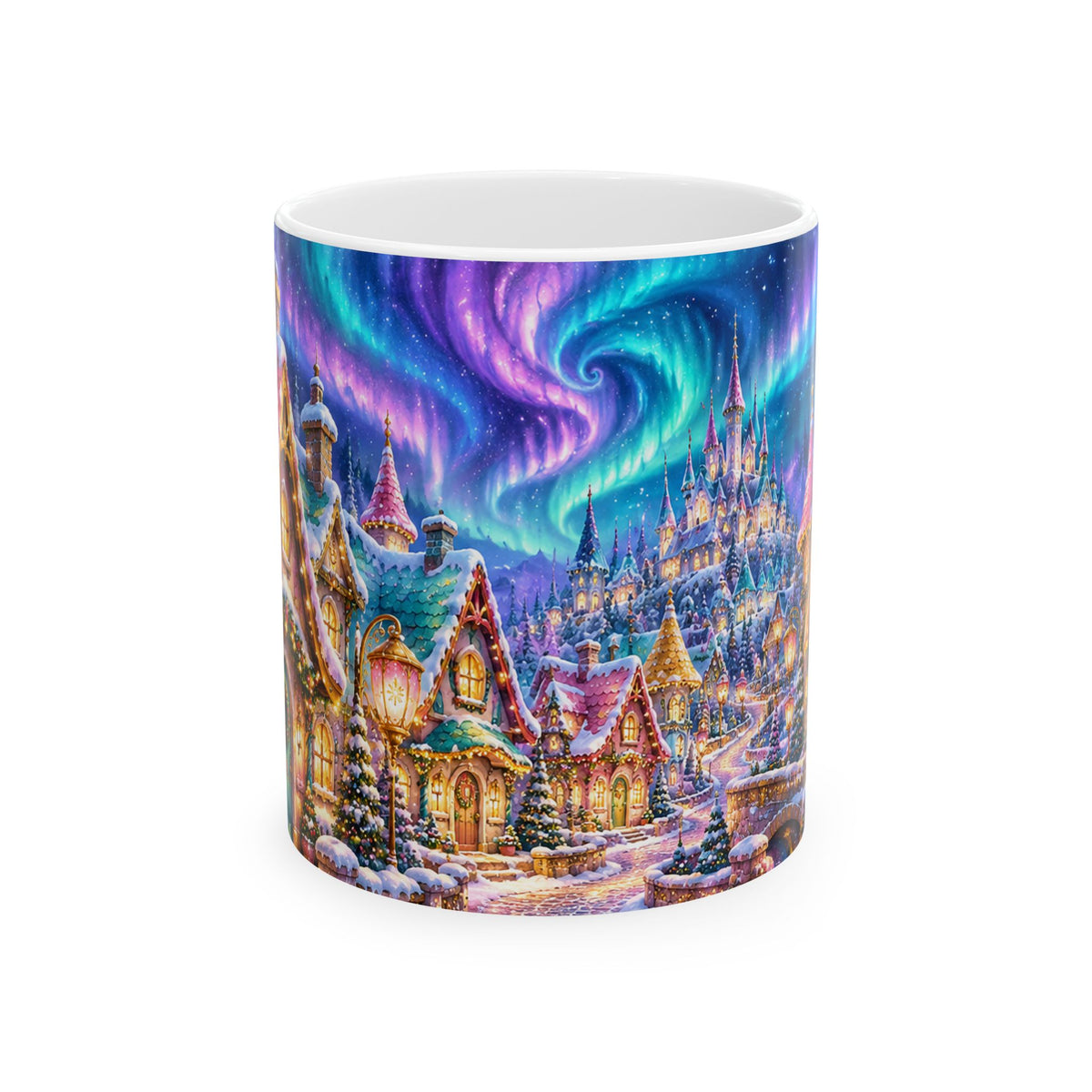 Winter Wonderland Christmas Village Ceramic Mug