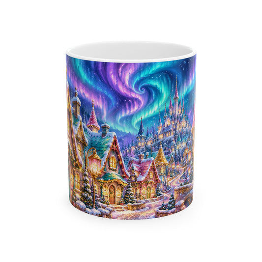 Winter Wonderland Christmas Village Ceramic Mug