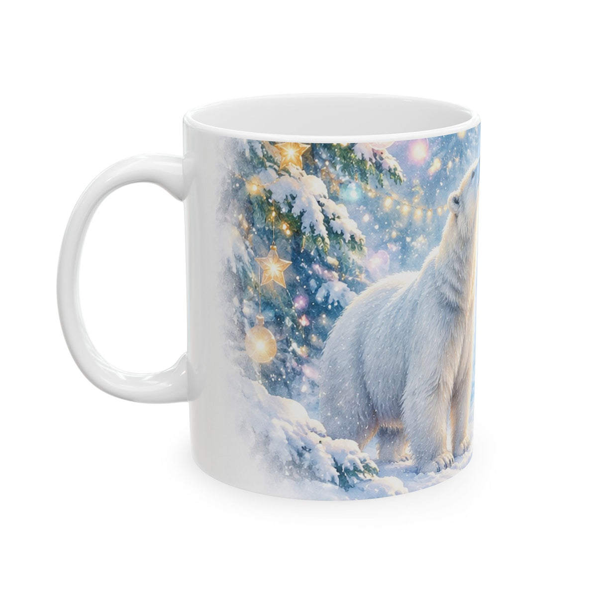 Polar Bear Winter Wonderland Ceramic Mug