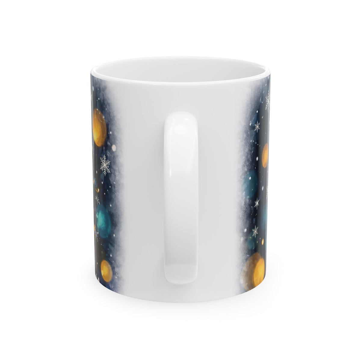 Black Cat Christmas Tree Ceramic Mug
