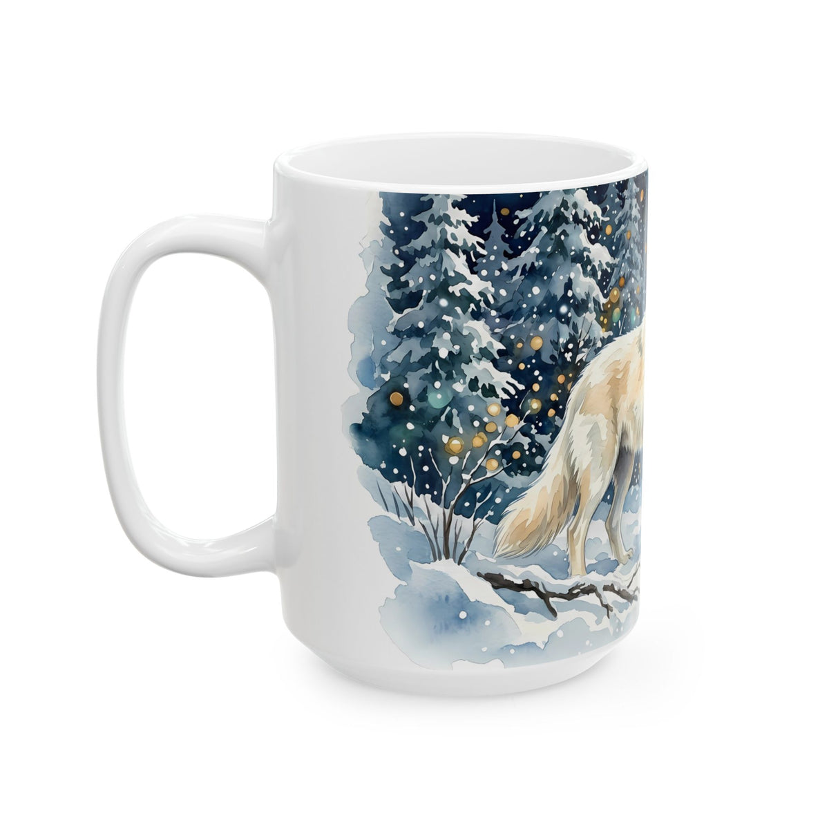 Winter Wolf Ceramic Mug