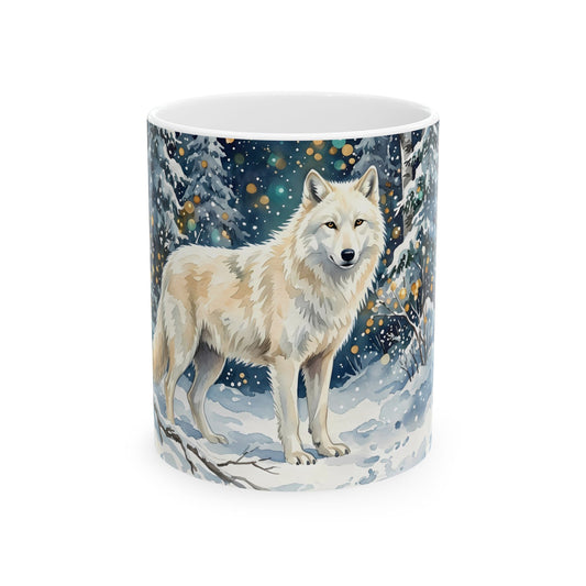 Winter Wolf Ceramic Mug