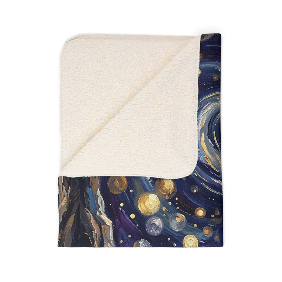 Cosmic Adventure Fleece Sherpa Blanket