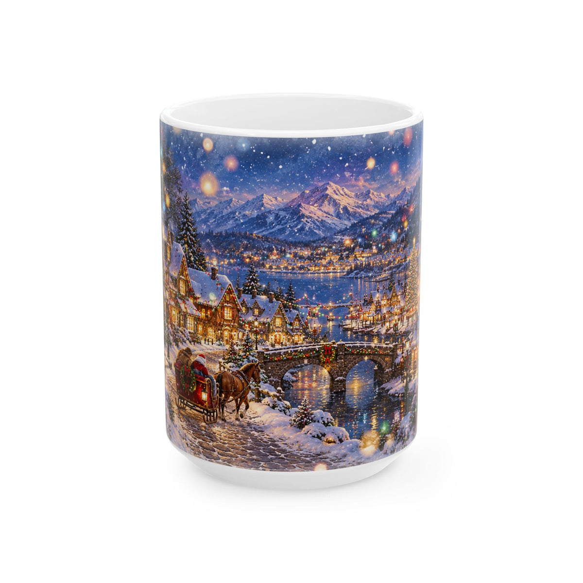Winter Village Christmas Ceramic Mug