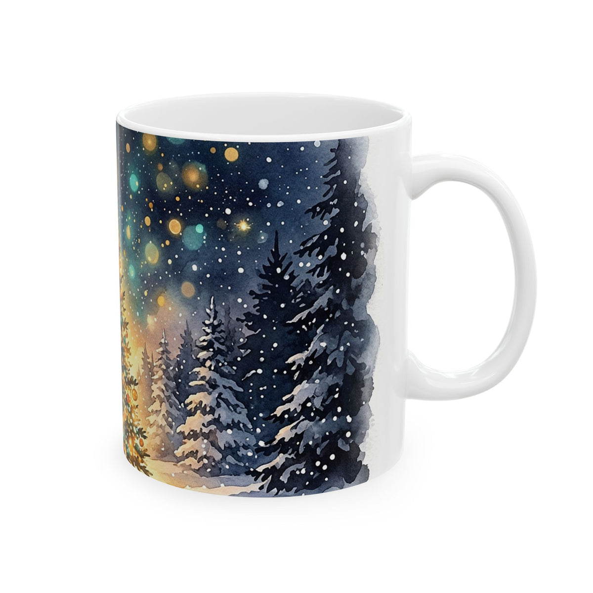 Festive Christmas Tree Ceramic Mug