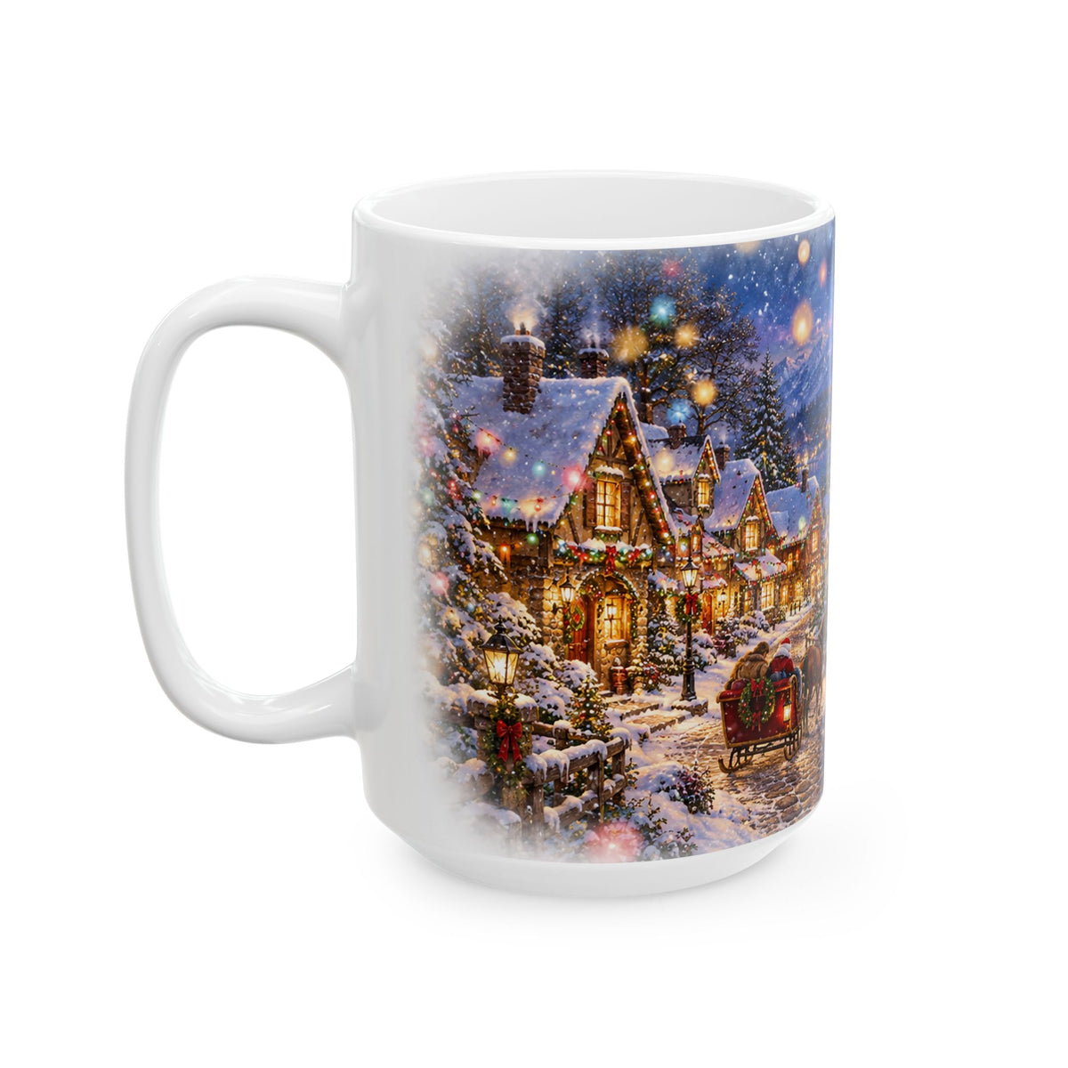 Winter Village Christmas Ceramic Mug