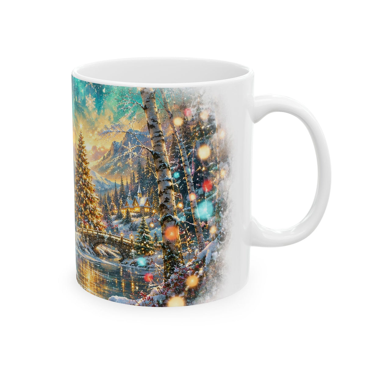Winter Wonderland Deer Christmas Ceramic Mug