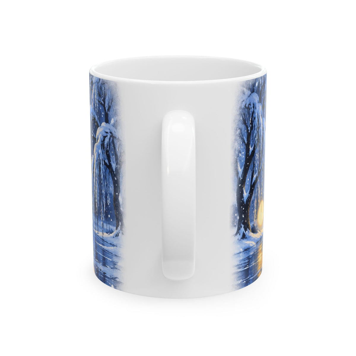 Moonlit Swan Ceramic Mug
