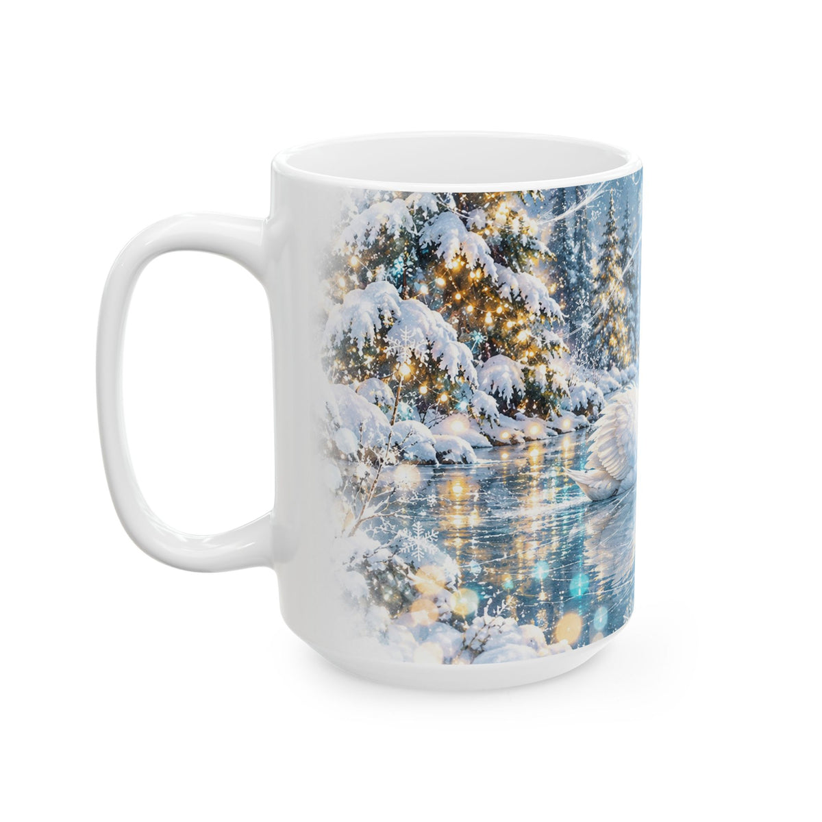 Winter Swan Ceramic Mug