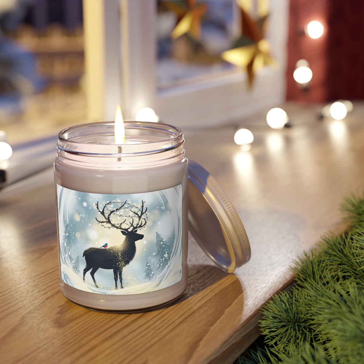 Winter Reindeer Soy Candle