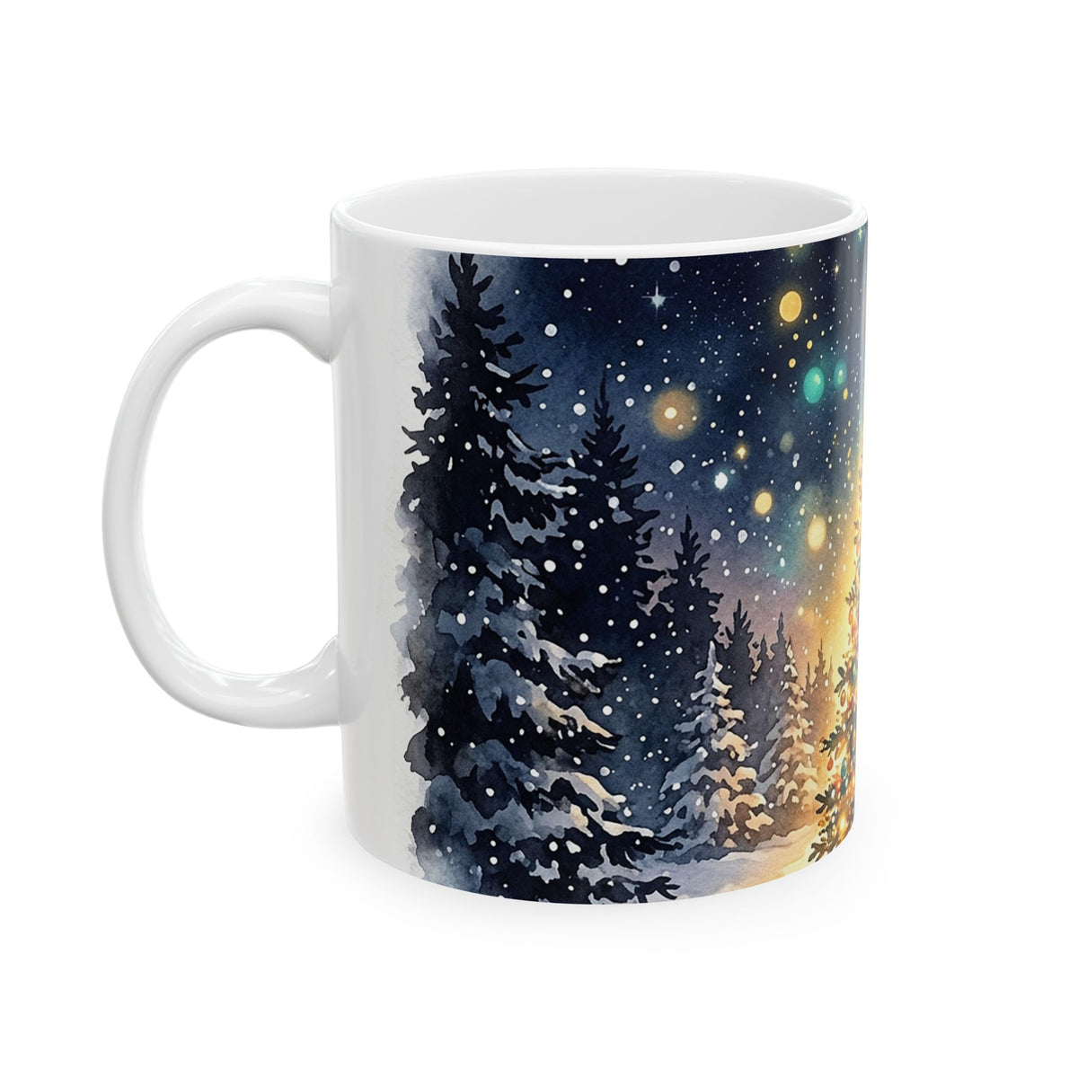 Festive Christmas Tree Ceramic Mug