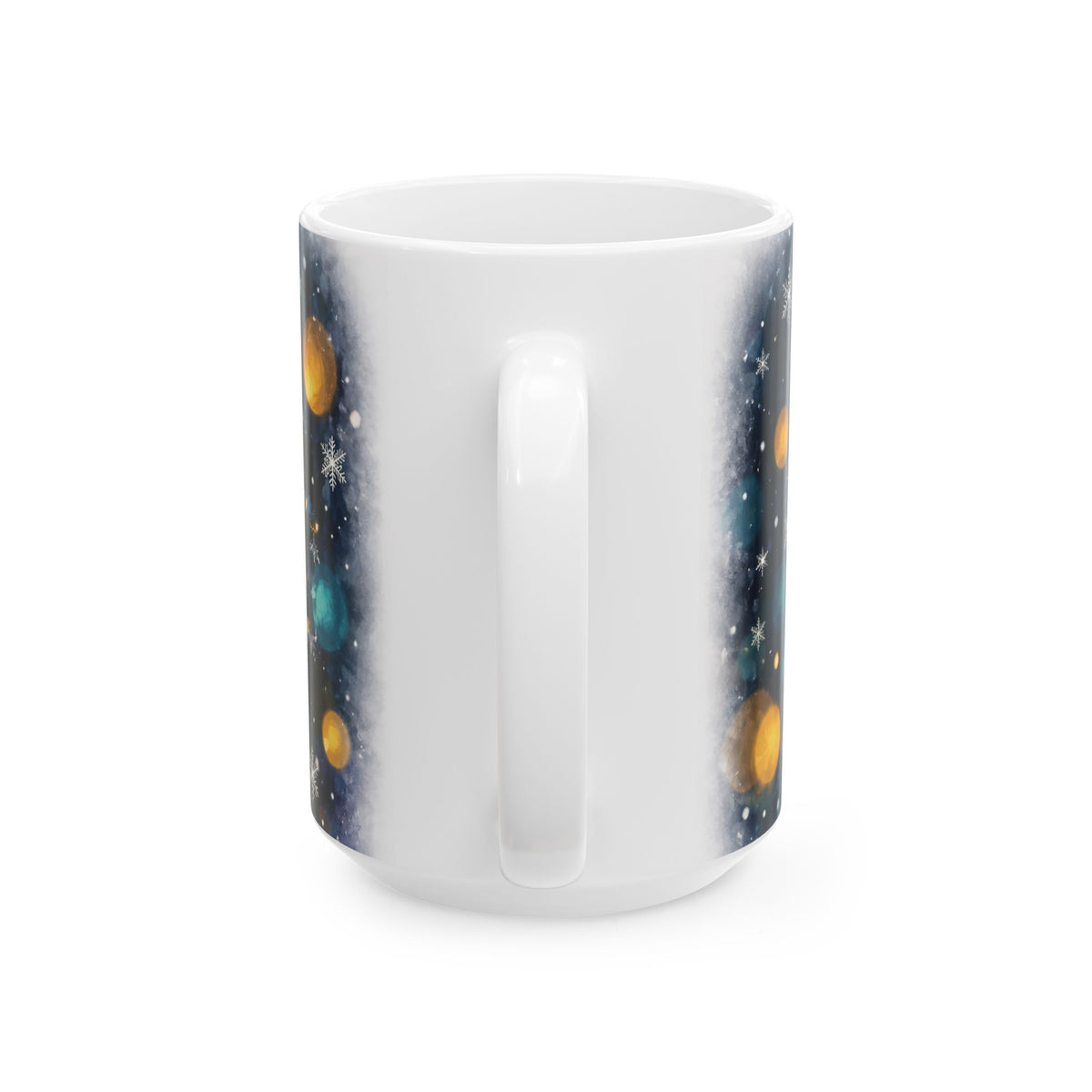 Black Cat Christmas Tree Ceramic Mug