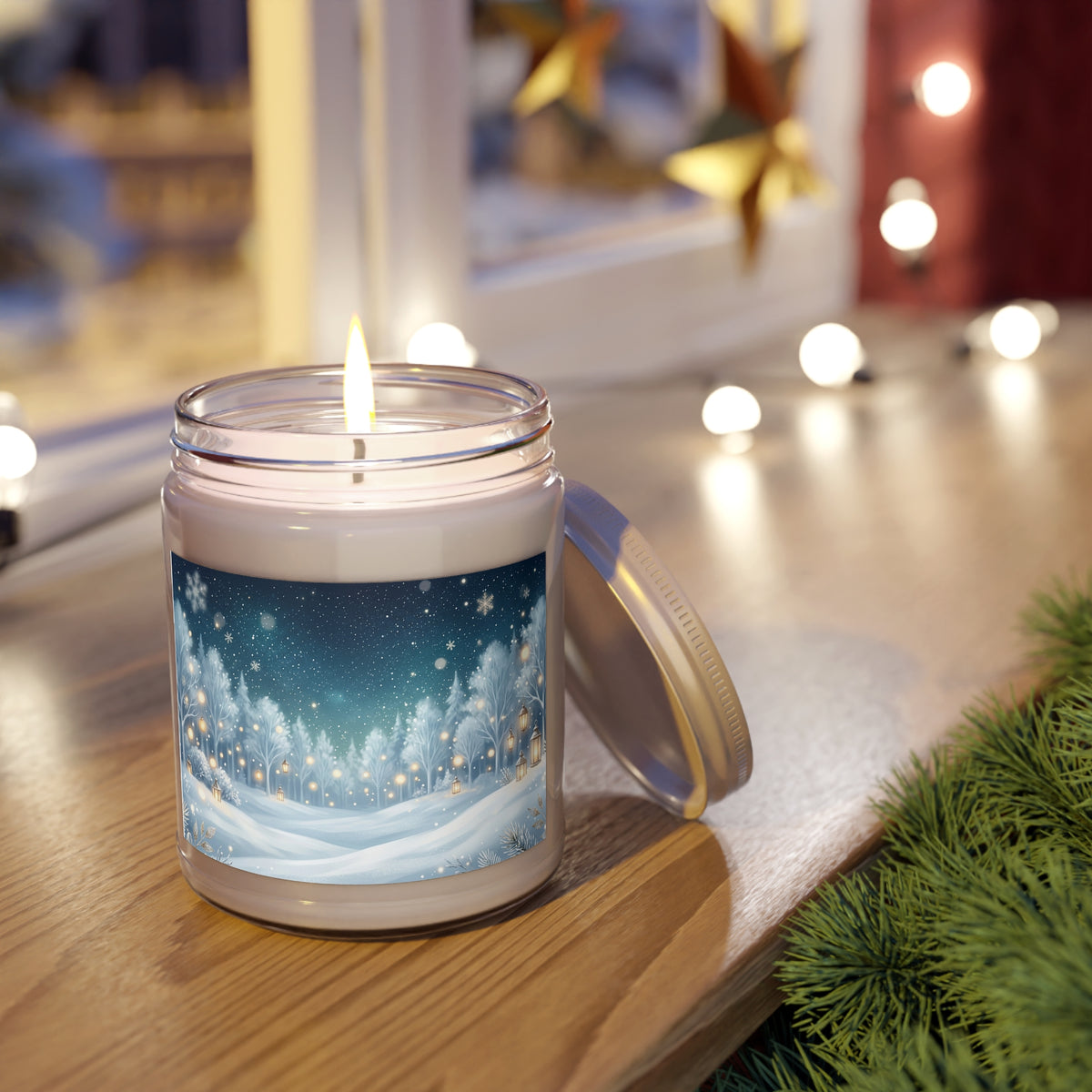Winter Wonderland Snowy Forest Scented Soy Candle