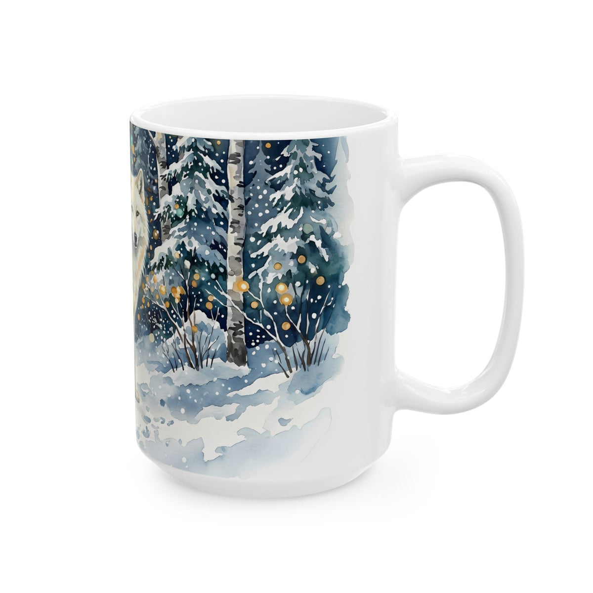 Winter Wolf Ceramic Mug