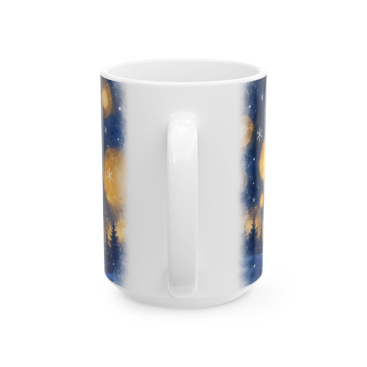 Mystical Deer Under the Moonlight Ceramic Mug