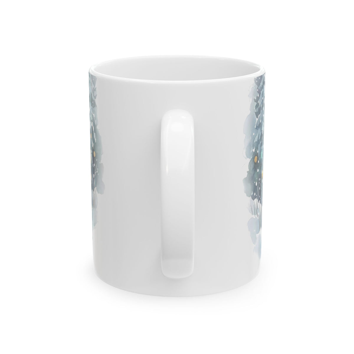 Ceramic Mug – Howling Wolf Winter Moonlight Wildlife Gift