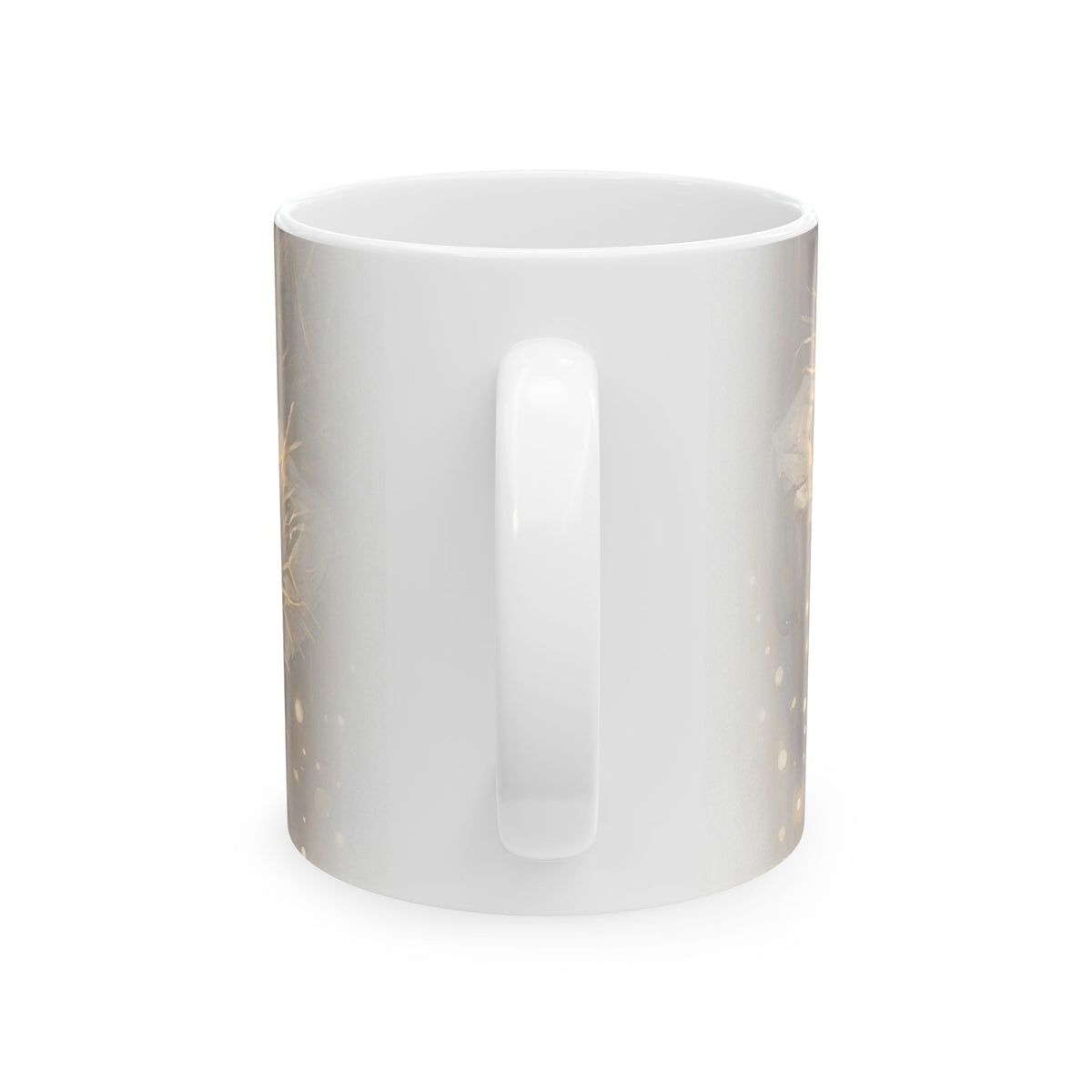 Ceramic Mug with Sleeping Baby and Lamb, Tender Nursery Art