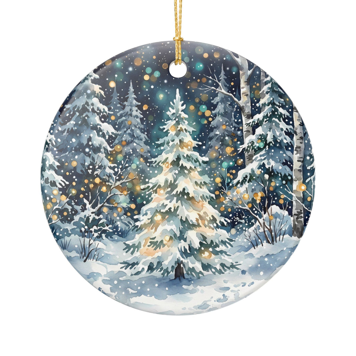 Winter Wonderland Ceramic Christmas Ornament