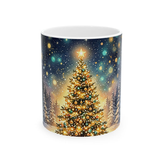 Festive Christmas Tree Ceramic Mug