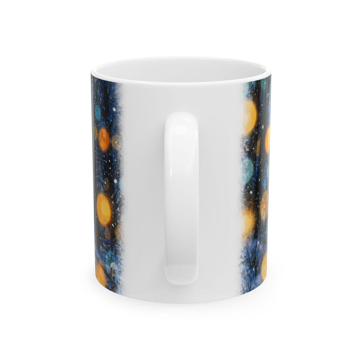 Cozy Winter Cabin Ceramic Mug
