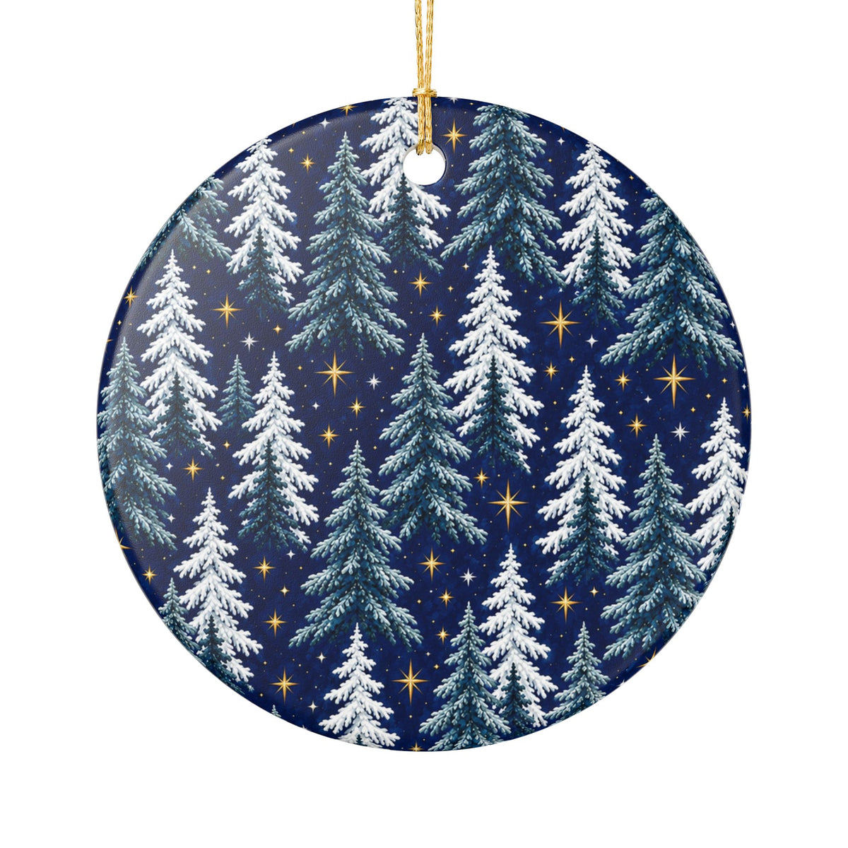 Snowflake Ceramic Christmas Ornament