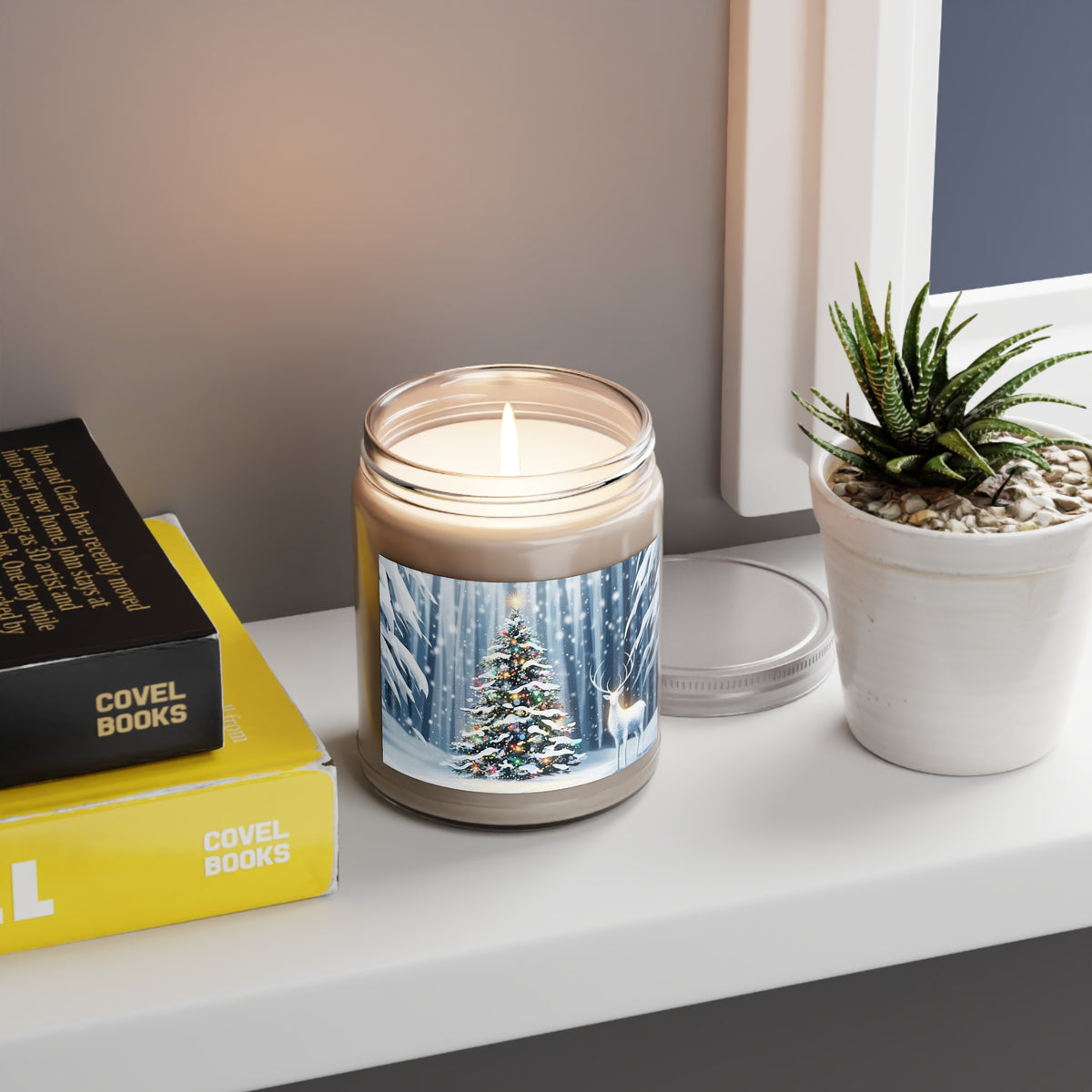 Winter Christmas Tree & Reindeer Scented Soy Candle