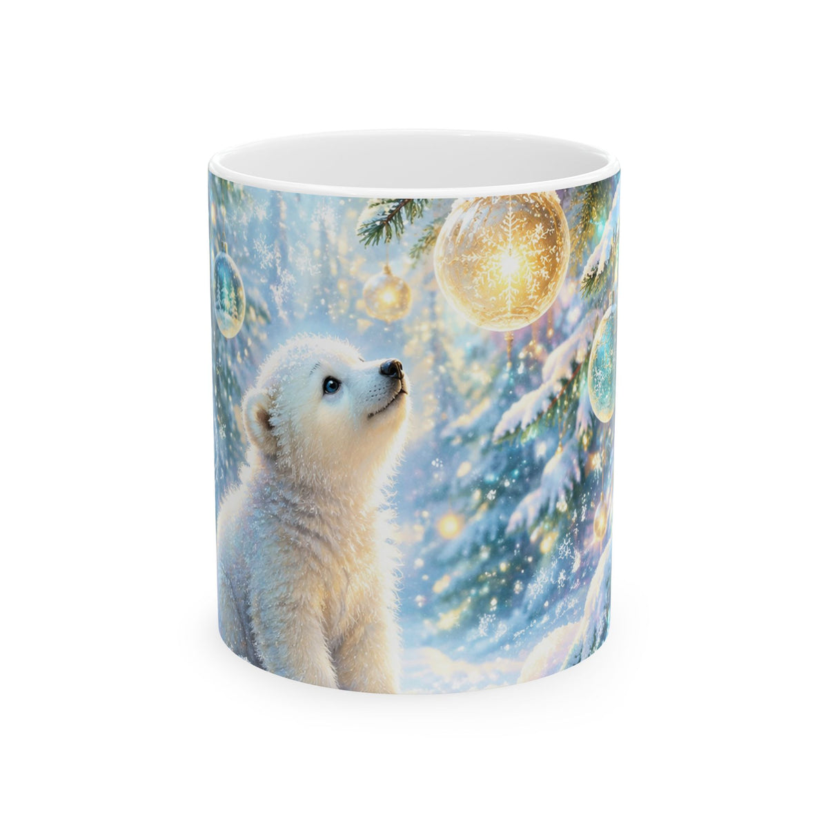Polar Bear Winter Wonderland Ceramic Mug