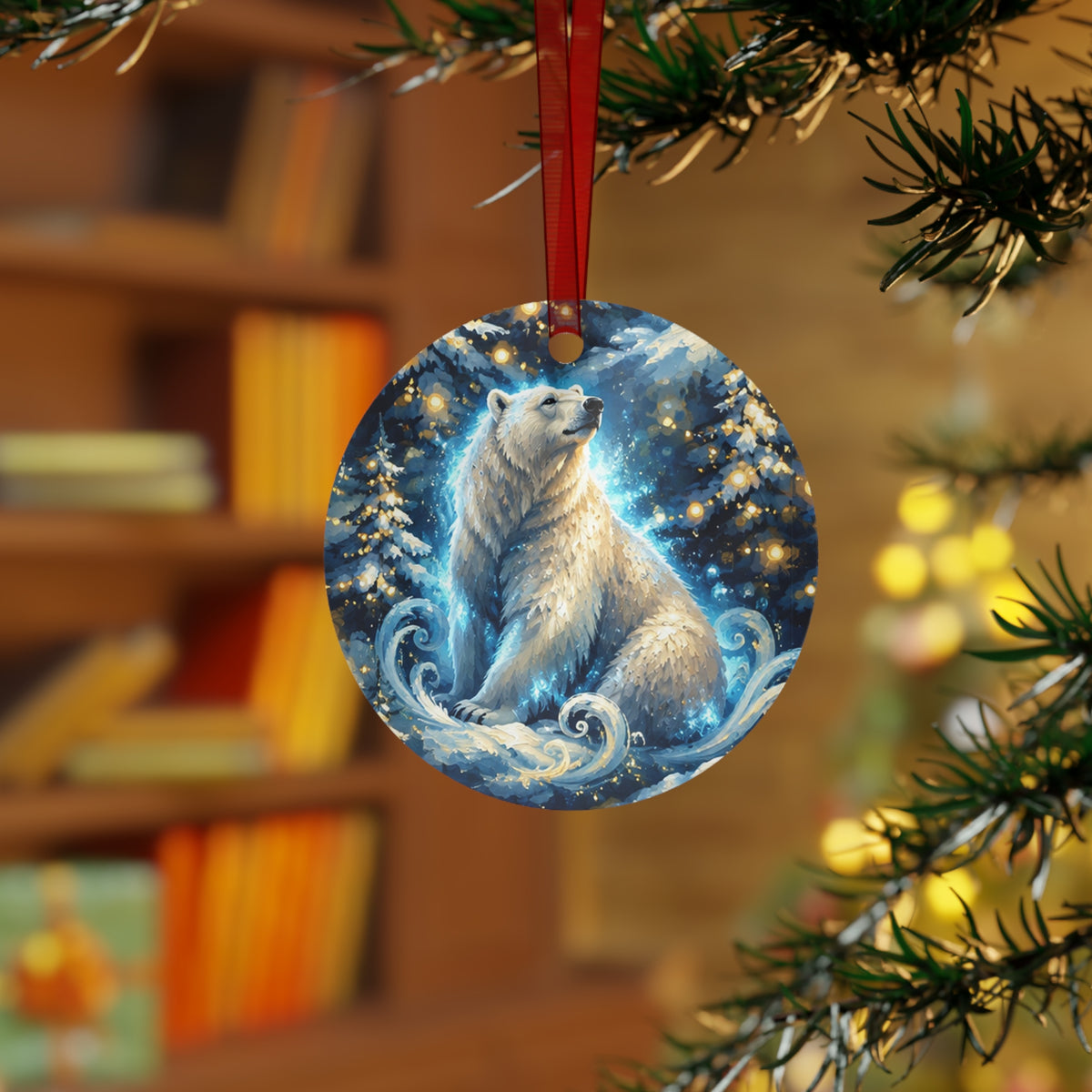 Polar Bear Winter Wonderland Christmas Ornament