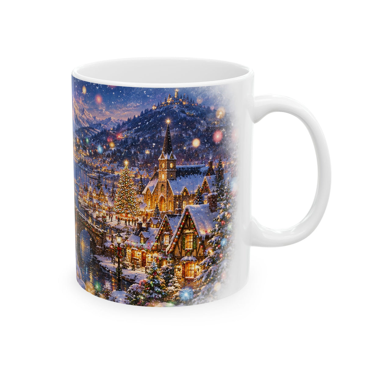 Winter Village Christmas Ceramic Mug
