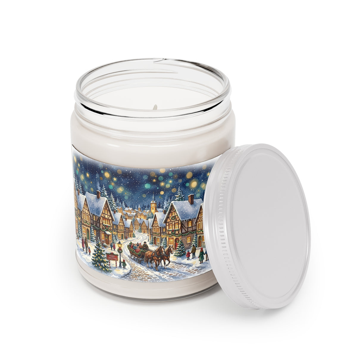 Winter Christmas Village Scented Soy Candle
