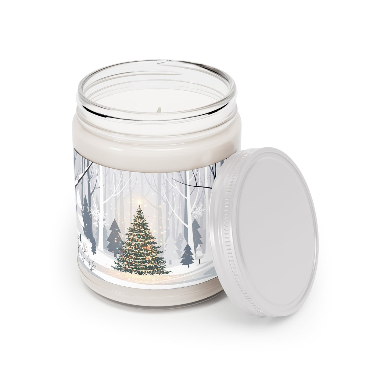 Winter Christmas Forest Scented Soy Candle