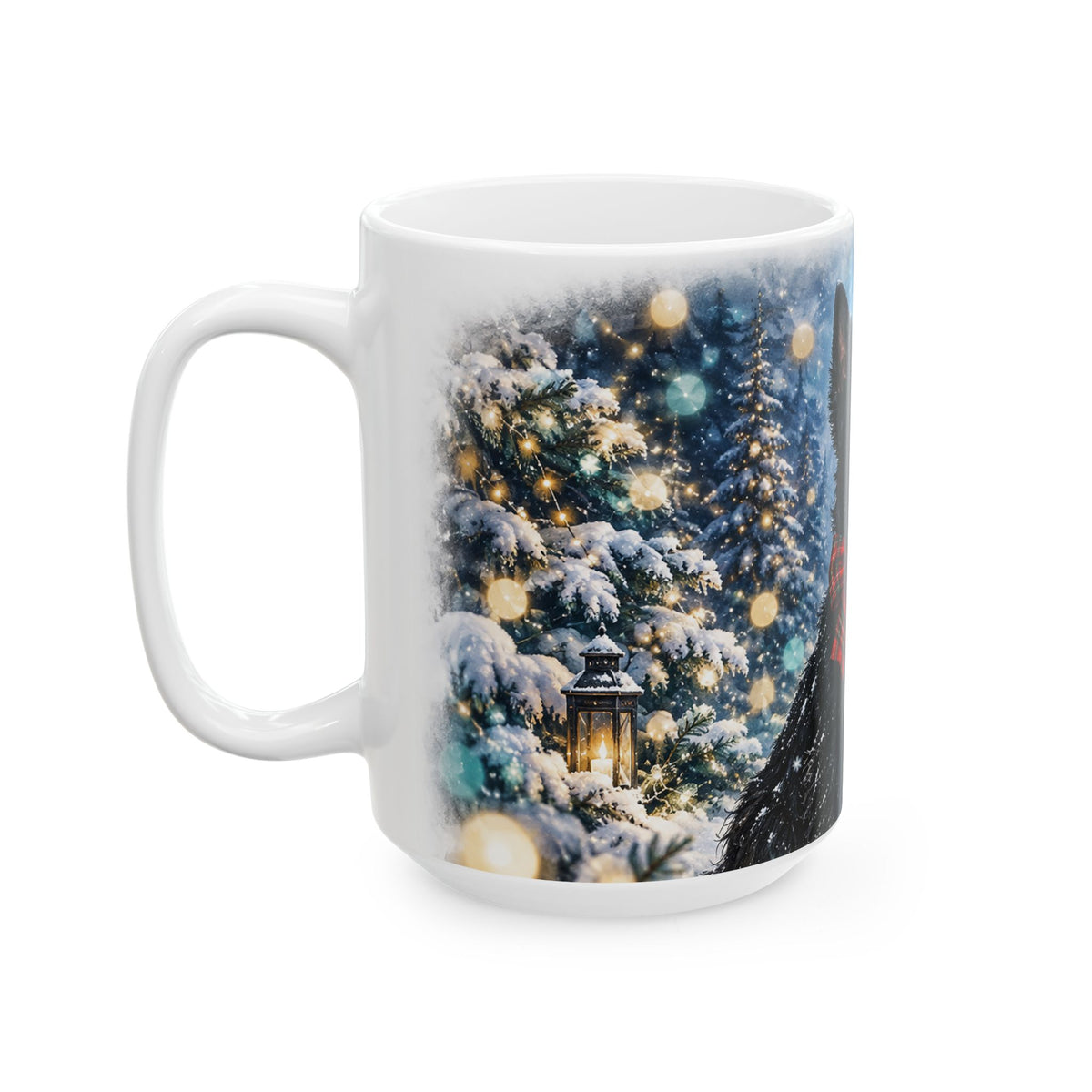 Scottish Terrier Christmas Ceramic Mug