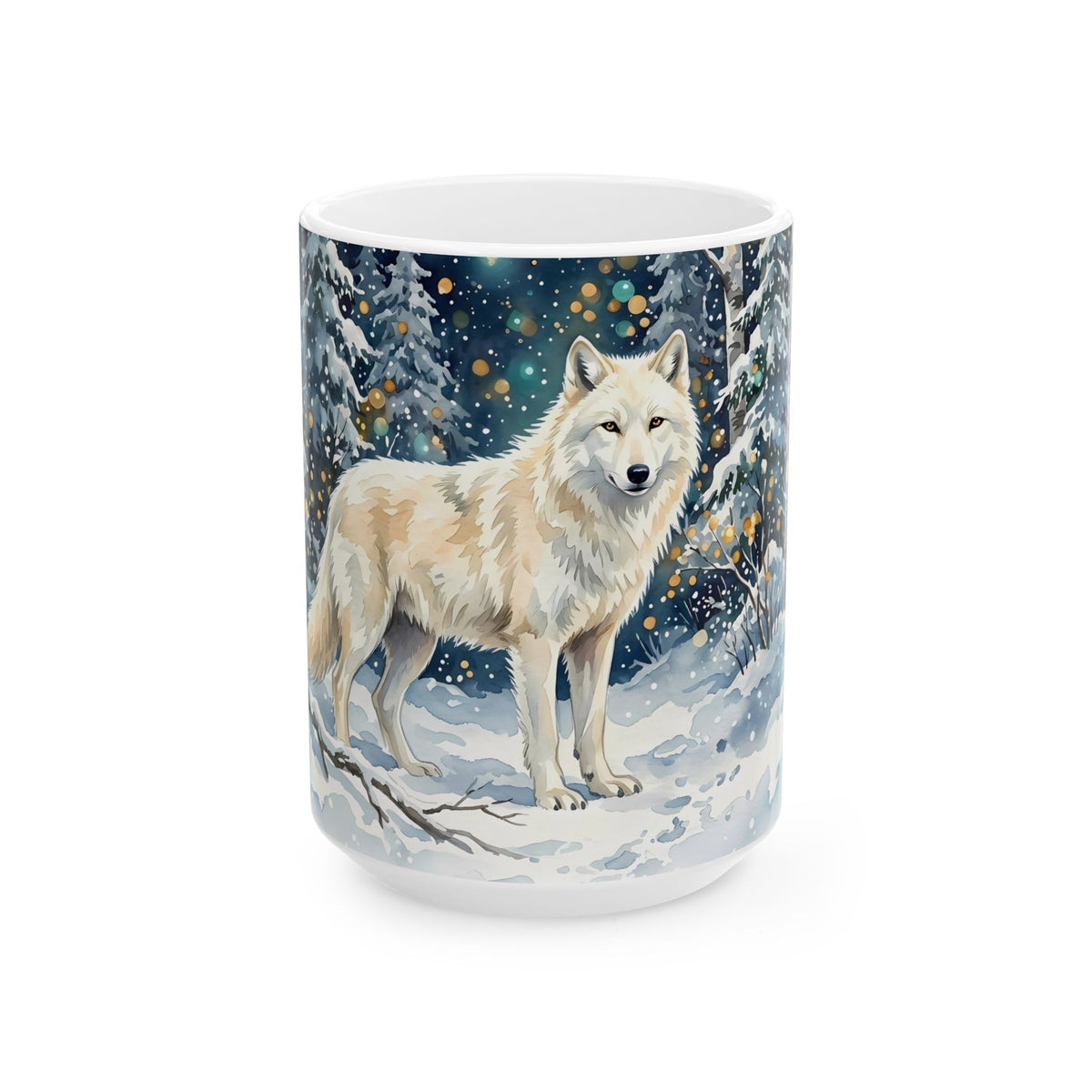 Winter Wolf Ceramic Mug