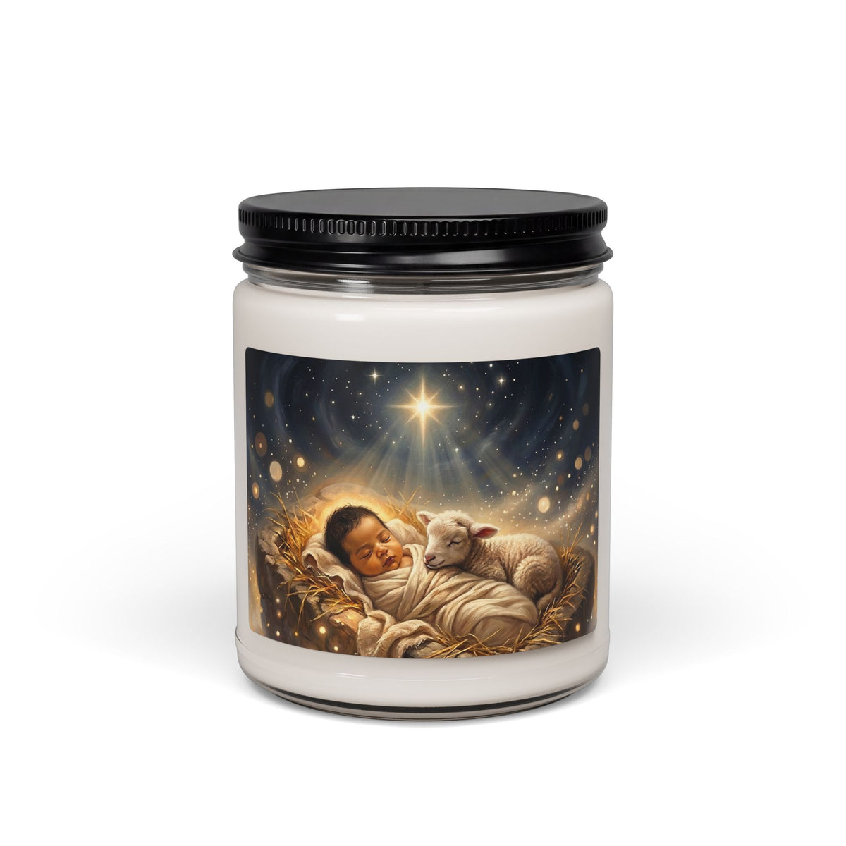 Sleeping Baby and Lamb 9oz Scented Soy Candle