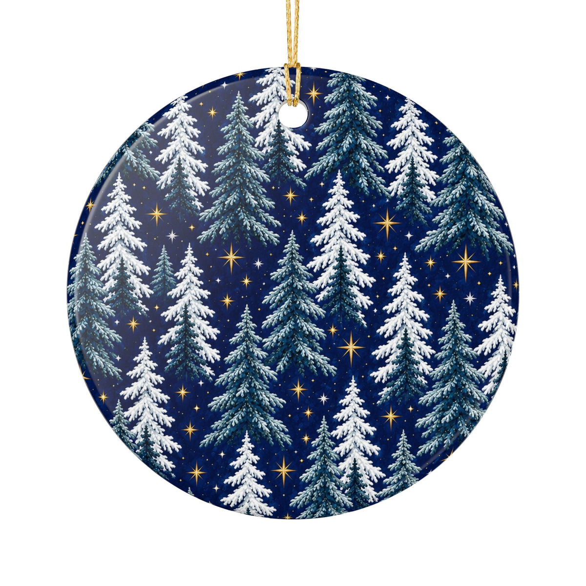 Snowflake Ceramic Christmas Ornament