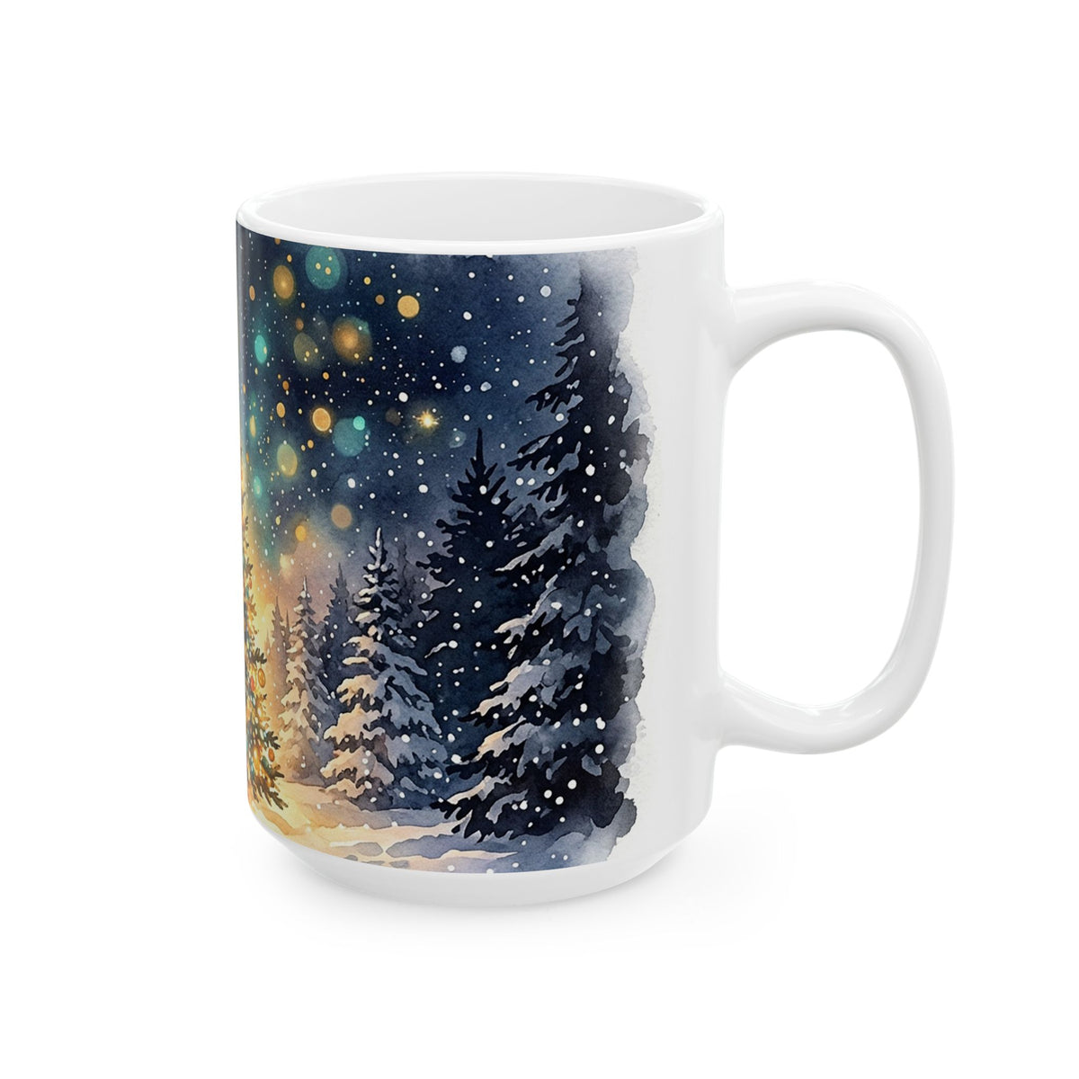 Festive Christmas Tree Ceramic Mug