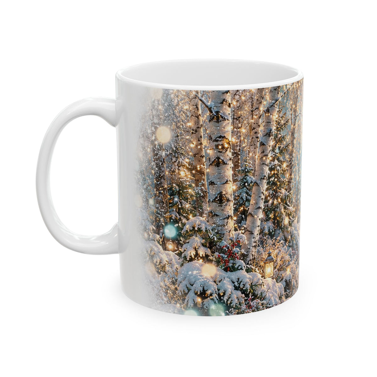 Winter Lake Landscape Ceramic Mug