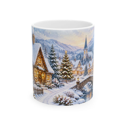 Winter Village Christmas Mug