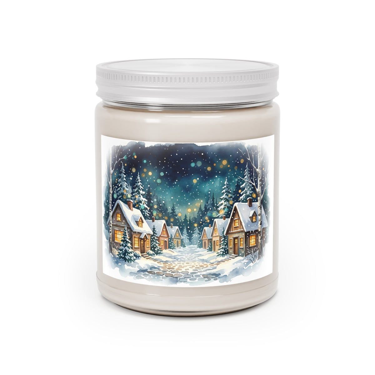 Winter Village Snowy Night Scented Soy Candle