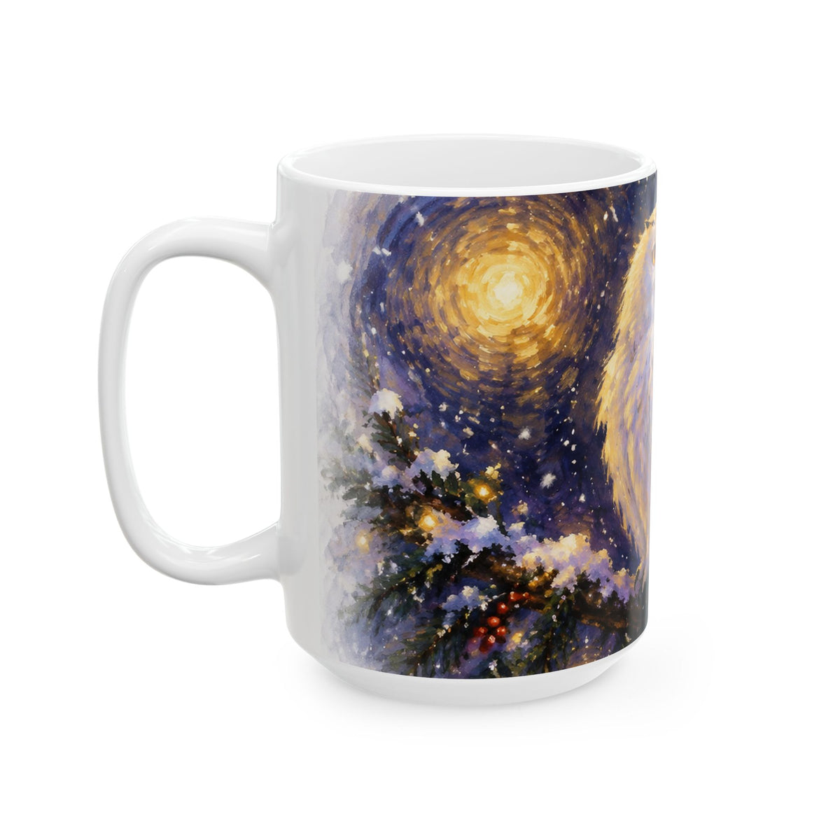 Owl Under the Stars Ceramic Mug