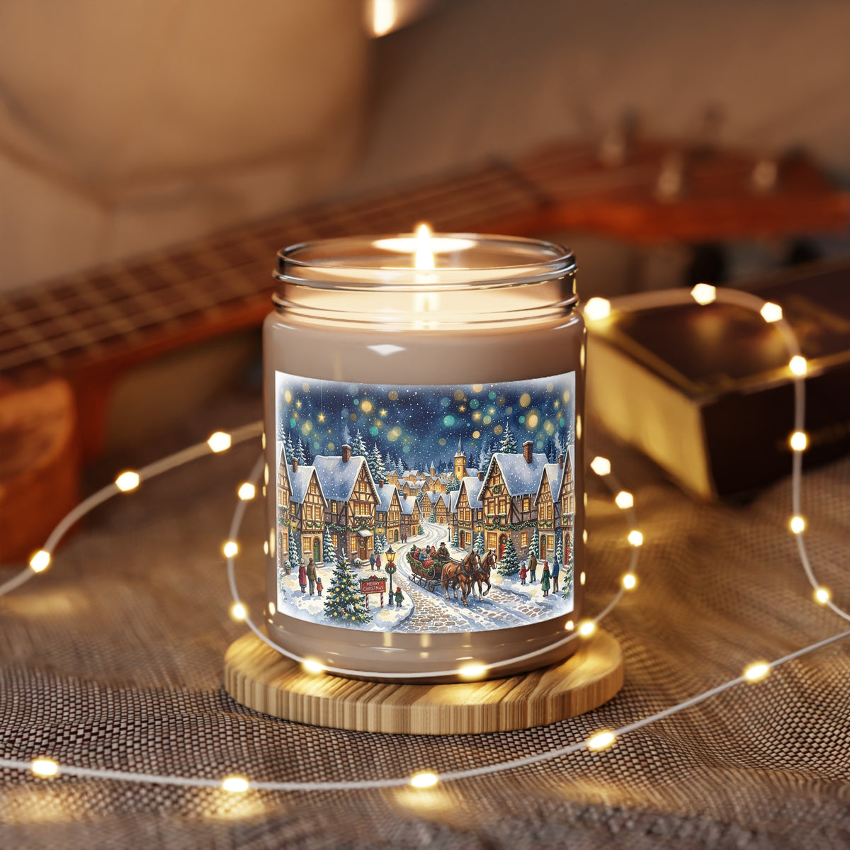Winter Christmas Village Scented Soy Candle