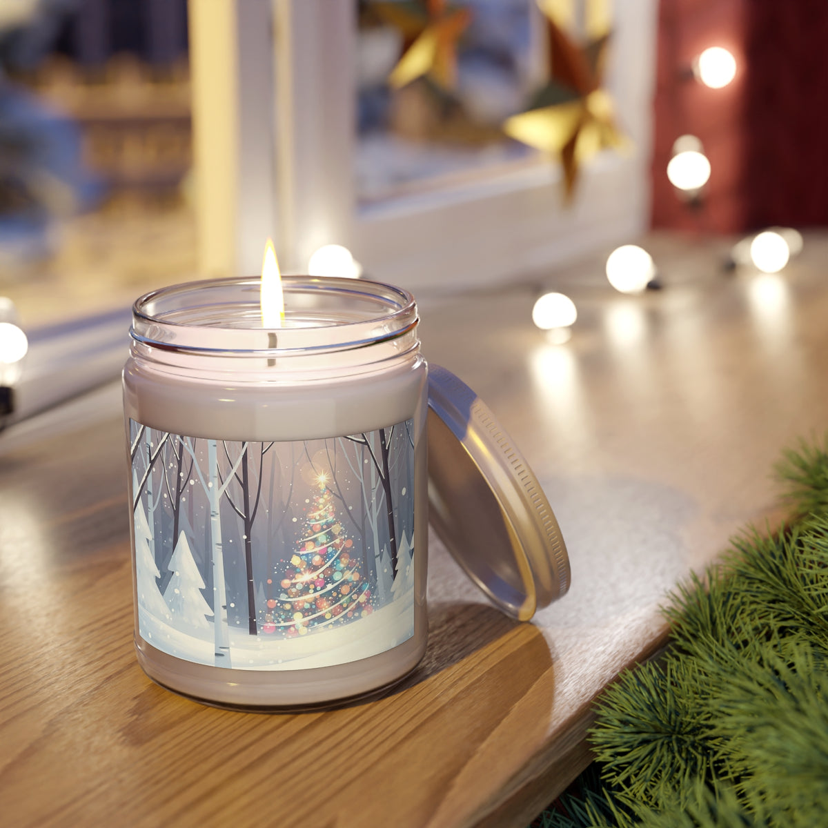 Winter Christmas Tree Scented Soy Candle