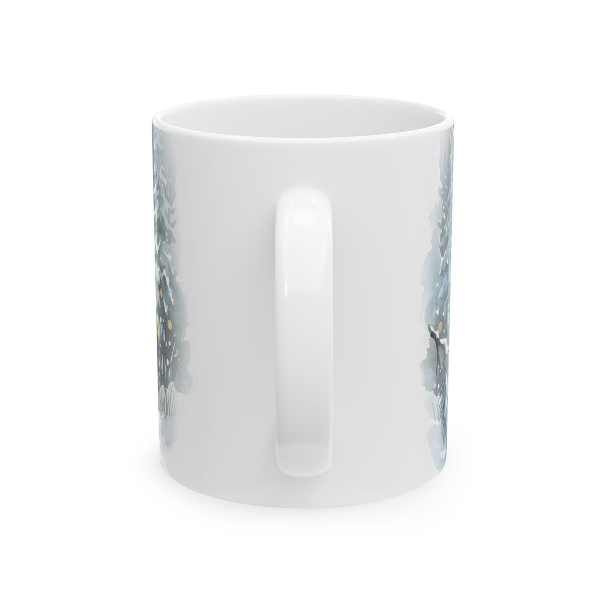 Winter Snowy Village Ceramic Mug