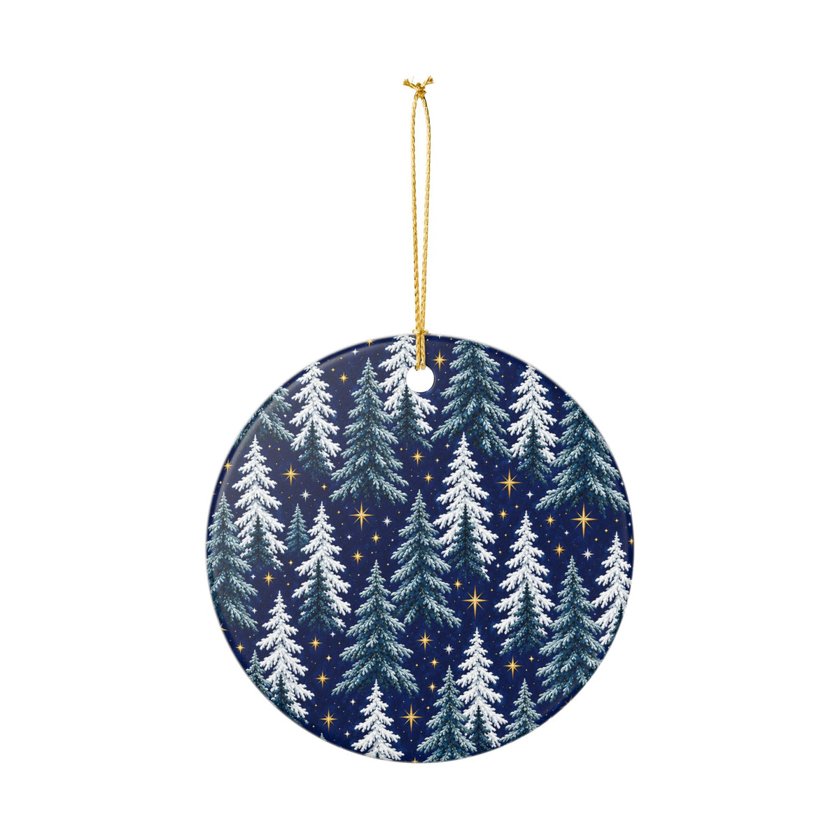 Snowflake Ceramic Christmas Ornament