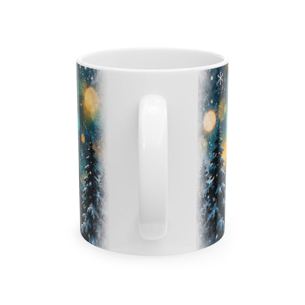 Howling Wolf Moonlit Night Ceramic Mug